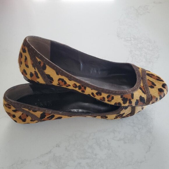 Lauren Ralph Lauren Leopard Print Calf Hide Ballet Flat in size 9.5B - Picture 6 of 11